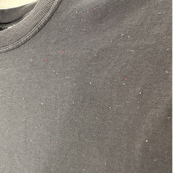 Lululemon Black Rainbow Lint Balls Round collar Short Sleeve Top 4 - Picture 3 of 10